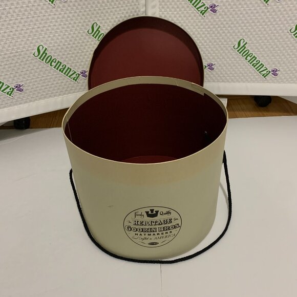 Vintage Goorin Bros Cardboard Hat Box Storage Container Paper Heritage Line - Picture 8 of 11